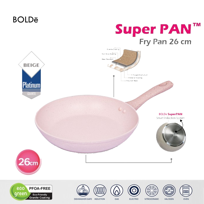 Bolde Super Pan Fry Pan 26CM - Biege